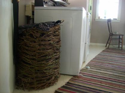 Handmade English Ivy Laundry Basket